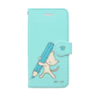 キーニャニャ！のえんぴつねこ（ラムネ） Book-Style Smartphone Case