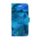 Atelier HILOのParaiba Tourmaline    Morpho Blue 手帳型スマホケース