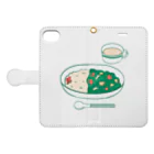 electronicatの野菜カレー Book-Style Smartphone Case:Opened (outside)