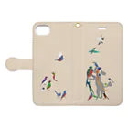 エダマメトイチのwith birds 1 Book-Style Smartphone Case:Opened (outside)