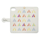 TeePeeのTeepee手帳型iPhonケース Book-Style Smartphone Case:Opened (outside)