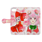 KANARIAの夢見る女の子 Book-Style Smartphone Case:Opened (outside)