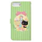 子猫のみーにゃんの子猫のみーにゃん「イースター」 Book-Style Smartphone Case :back