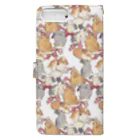 SCHINAKO'SのBunnies and Ribbons Book-Style Smartphone Case :back