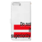 思いついた言葉集めましたのDo not mind its superiority / inferiority Book-Style Smartphone Case :back