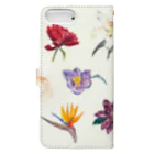 上/うえのお気に入りの花 Book-Style Smartphone Case :back