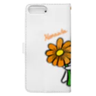 花歌屋さんの花歌うさぎと1輪の花 Book-Style Smartphone Case :back