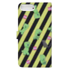 Menmeωのcreeper - black and yellow Book-Style Smartphone Case :back