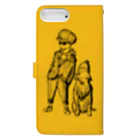 デザインショップの犬と13歳 Book-Style Smartphone Case :back