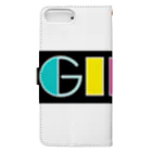 Ushi-Haruのレトロカラフル　GIRL Book-Style Smartphone Case :back