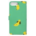 musashiのbanunu ロゴ無し green Book-Style Smartphone Case :back