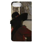 Art Baseの兵士と笑う女 / フェルメール (Officer and Laughing Girl 1657) Book-Style Smartphone Case :back