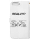 GOD TV MEAT OIL'S brand SUZURI内空中店舗のREAL 犬×猿 Book-Style Smartphone Case :back