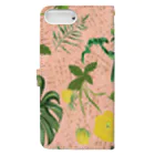 Tania NobukovskiのBOTANICAL PINK Book-Style Smartphone Case :back