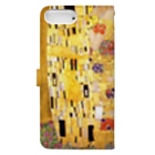 Art Baseのグスタフ・クリムト / 接吻 / 1908 /The Kiss / Gustav Klimt Book-Style Smartphone Case :back