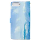 “すずめのおみせ” SUZURI店の夏海空 Book-Style Smartphone Case :back