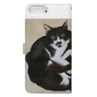 樽猫堂  安部円子の猫 「なかよし４匹」 Book-Style Smartphone Case :back