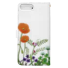 Drecome_Designの 野の花 Book-Style Smartphone Case :back