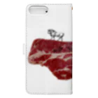 tottoの肉食／ビーフ×牛さん Book-Style Smartphone Case :back