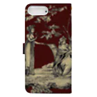 J. Jeffery Print Galleryのトワルドジュイ Toile de Jouy Book-Style Smartphone Case :back