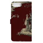 J. Jeffery Print Galleryのトワルドジュイ Toile de Jouy Book-Style Smartphone Case :back