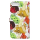 檸檬飴のクレステッドゲッコー×フルーツ盛り合わせ Book-Style Smartphone Case :back