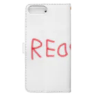 AliviostaのREDRUM レッドラム ロゴ Book-Style Smartphone Case :back