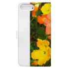 日常家のハッピーFLOWER Book-Style Smartphone Case :back