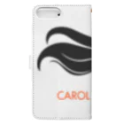 CAROL_GamingのCarolGaming(黒/橙) Book-Style Smartphone Case :back