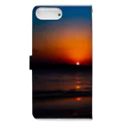 写真のお店の宮古島の夕陽２ Book-Style Smartphone Case :back