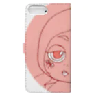 colon26 in SUZURI SHOPのケ・ヌマ　ピンクちゃん Book-Style Smartphone Case :back