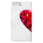 it26のabstract heart shape Book-Style Smartphone Case :back