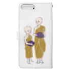 IZANAMI by Akane Yabushitaの【ミャンマーの人々】少年モンク Book-Style Smartphone Case :back