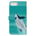 Ori-iro　イルカやシャチをお届け！のセッパリイルカのジャンプ Book-Style Smartphone Case :back