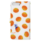 BenizakeのFlute series -orange- white Book-Style Smartphone Case :back