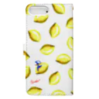 BenizakeのFlute series -lemon- white Book-Style Smartphone Case :back