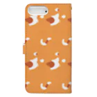 GOLDFISH WORKSのうねねこ　手帳型スマホケース Book-Style Smartphone Case :back