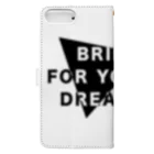 D-BRIDGEのB-F-D▶︎white Book-Style Smartphone Case :back