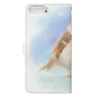 中村友美🐝イラストレーターの小雨子雀（大） Book-Style Smartphone Case :back