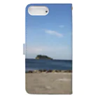湘南の風景　 Seaside landscape at Shonan area in japanのBike by the sea Book-Style Smartphone Case :back