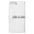 YAG STOREのlife is about andante Book-Style Smartphone Case :back