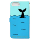 ZAZY official shopのwhale watching time Book-Style Smartphone Case :back