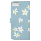 Fragrant_Leaves2020の涼しげなお花たち Book-Style Smartphone Case :back