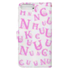 uchukunのUCHU FONTGRAM Book-Style Smartphone Case :back