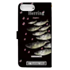 G-HERRINGのHERRING（鰊；ニシン）あらゆる生命たちへ感謝をささげます。 Book-Style Smartphone Case :back