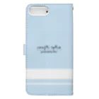 Drums and Cajon　あんりのmagic spice 手帳型スマホケース　Light Blue Book-Style Smartphone Case :back