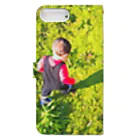 こまゆのこじまるの芝をかける男児2 Book-Style Smartphone Case :back