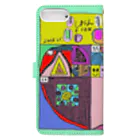 cion art shopのフィボナッチしおん Book-Style Smartphone Case :back