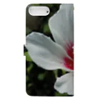 K-ioriの季節の花　木槿（ムクゲ） Book-Style Smartphone Case :back