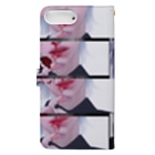 烏帽子 眇眼のドロドロ鼻血くん Book-Style Smartphone Case :back
